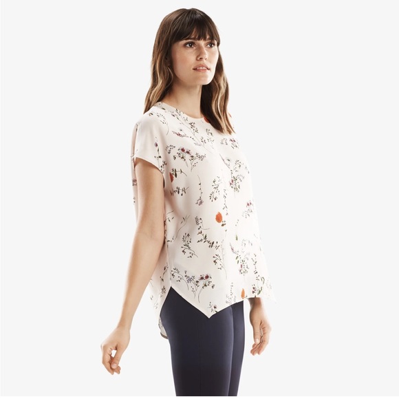 • M.M. lafleur • Women’s The Didion Top Wildflowers Print Off White / Orange - Picture 2 of 6